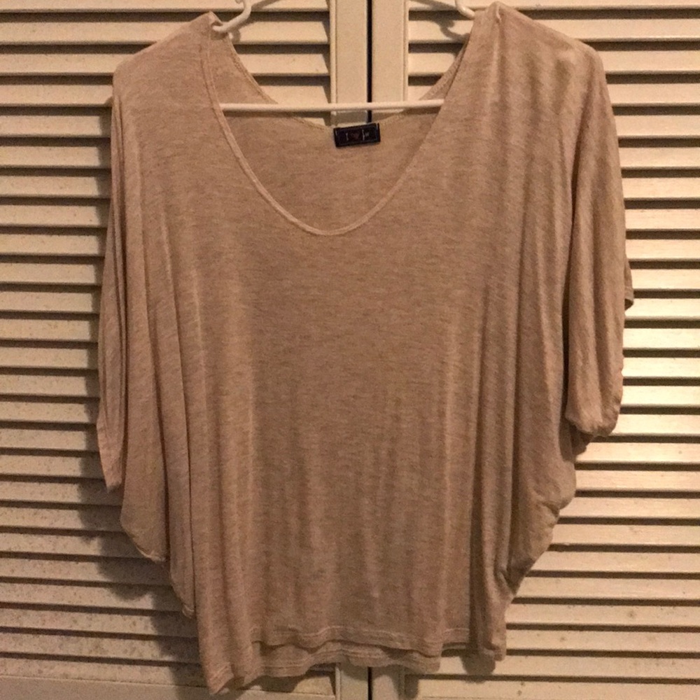 Cream Loose Blouse - Jeans Warehouse